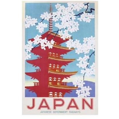 Japan Railways (Blossom) Poster Print