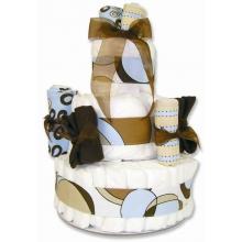Willow Teal 3-Tier Diaper Cake