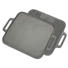 Bayou Classic Reversible 14 Inch Square Cast Iron Griddle