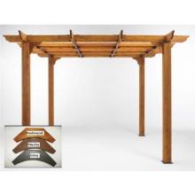 Outdoor GreatRoom Company Sierra 10 X 10 Cedar Pergola - Mocha Finish