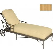Windham Castings Provence Casual Back Chaise Lounge Cushion , Bamboozle Wheat LXX