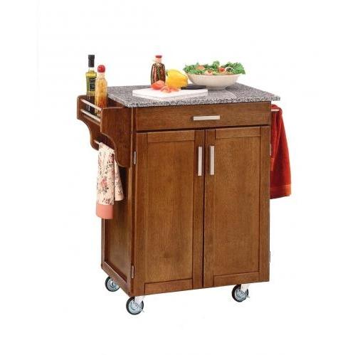 Buy Home Styles Small Kitchen Cart With Granite Top - Salt & Pepper/Cottage Oak