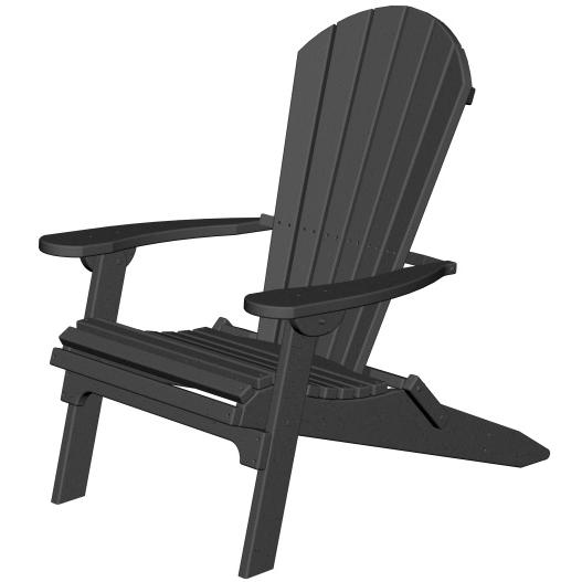 Poly-Wood Recycled Plastic Wood Seashell Adirondack Folding Chair by Poly-Wood