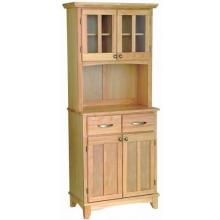 Home Styles Small Buffet Server & Hutch With Wood Top - Natural