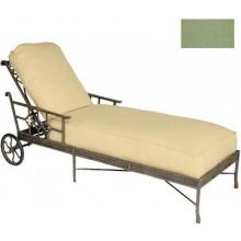 Windham Castings Provence Casual Back Chaise Lounge Cushion , Dupione Peridot L