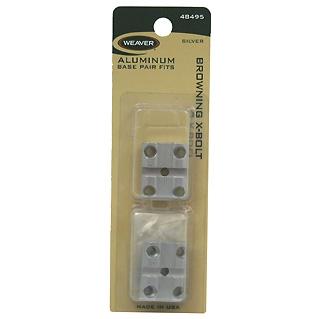 Weaver Base Pair Top Mount Browning X-Bolt, Silver