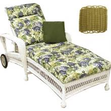 North Cape Montego Single Adjustable Resin Wicker Chaise Lounge - Sea Grass