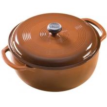 Lodge Enamel Cast Iron Dutch Oven 6 Qt Cafe (gradated Brown)