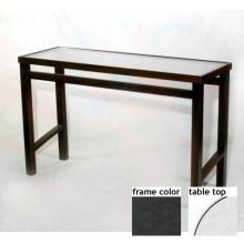 Keys 18 X 54 Inch Aluminum Rectangle Console Table - Glass With Night Sky Frame