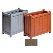 A&B Accessories Recycled Plastic Planters - 15inch X 15inch X 19inch (set Of 2) Driftwood