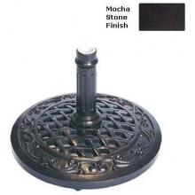 Meadow Decor Amazon Umbrella Stand - Mocha Stone Finish (50 Lb)
