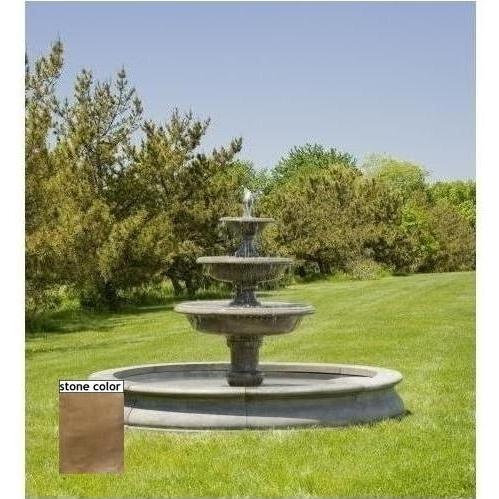Campania Newport Fountain - Brownstone Finish