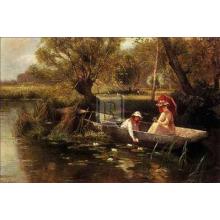 On The Thames Poster Print