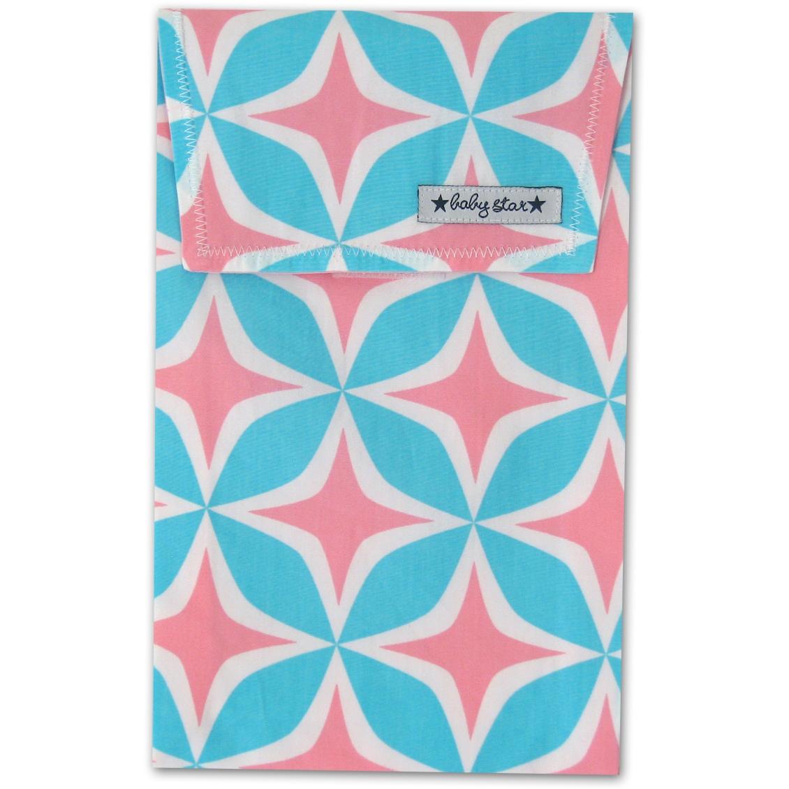 Baby Star Quick Change Diaper Pouch - Four Square Pink.