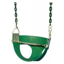 Gorilla Playsets Green Half Bucket Toddler Swing