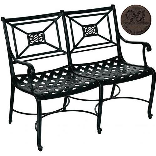 Windham Castings Key Largo Settee Frame Only, Bronze