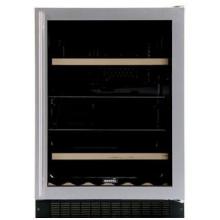 Marvel Wine & Beverage Cooler, 24 Inches - Black Cabinet, Overlay Frame Glass Door