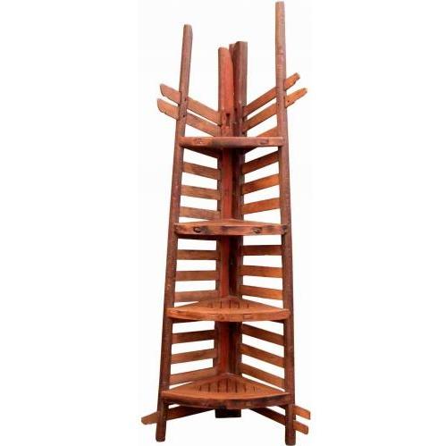 Groovy Stuff Colorado Teak Wooden Corner Shelf