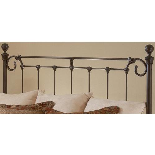 Hillsdale Riverside Antique Bronze Metal Panel Headboard With Frame - King - 1175HKR