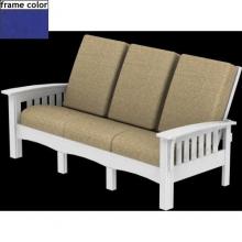 Poly-Wood Recycled Plastic Wood Mission Sofa - Cushion Included