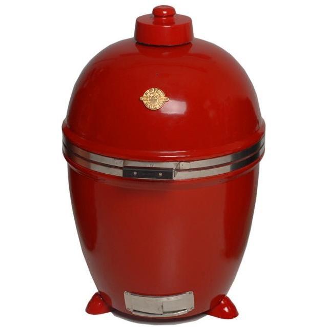 Grill Dome Large Charcoal Grill Infinity Series BBQ Grill With Stainless Auto Hinge - Red