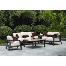 Suncoast Madrid Cushion Cast Aluminum Deep Seating Patio Lounge Set