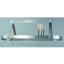 Old Dutch Oval Satin Nickel Pot Rack With 24 Hooks, RM