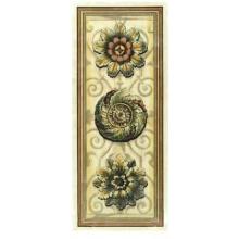 Crackled Classic Rosette Panel I Poster Print