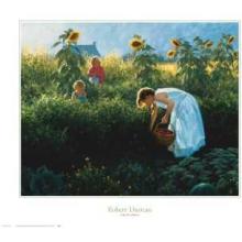 Under The Sunflowers Poster Print
