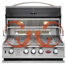 Cal Flame Gas Grills 32 Inch 4 Burner Convection Propane Gas Grill Built In