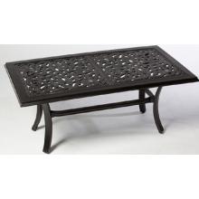 Alfresco Home Scroll 44 Inch Rectangular Coffee Table & Base - Antique Topaz
