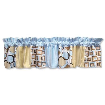 Teal Bubbles Window Valance