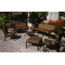 Darlee Nassau Cast Aluminum Patio Lounge Set W/ Tea & Coffee Tables