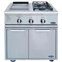 DCS Liberty Propane Gas Side Burner And Griddle Unit On Cart