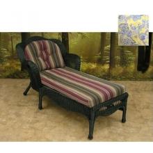 North Cape Tufted Chaise Lounge Cushion ONLY- Sausalito Mediterranean