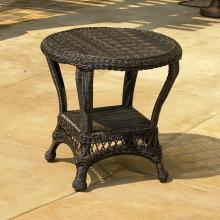 North Cape Port Royal Resin Wicker End Table - Expresso