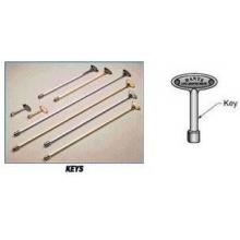 Blue Flame 12 Inch Universal Size Fireplace Key - Chrome