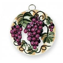 Old Dutch Hand Painted Round Grapevine Trivet