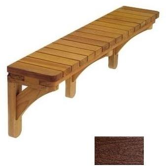 A&B Accessories Recycled Plastic Spa Mount Table/Bar: Piano Key Style 60 Inch Mahogany