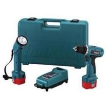 Makita Power Tools 3/8 Inch 9.6V Cordless Drill Kit - Keyless Chuck, 2 Batteries