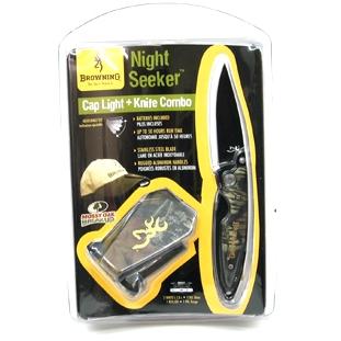 Browning Night Seeker Cap Light/Knife Combo Pack, MOBU