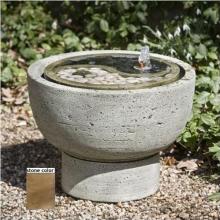 Campania Yin Yang Pot Fountain (2pc) - Brownstone Finish