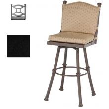 Ocean Collection Bar Stool With Neptune Back - 30 Inch Seat - Black