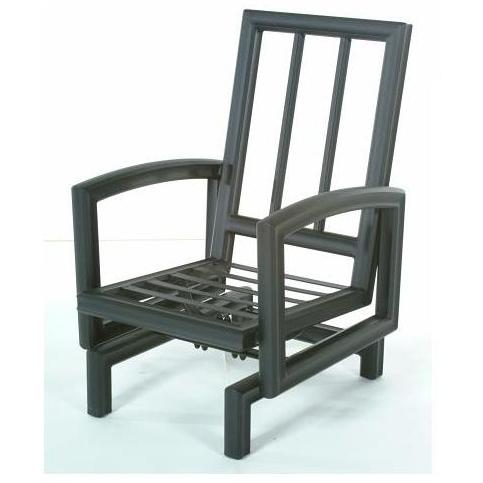 Meadow Decor Huntington Cast Aluminum Glider - Black Finish