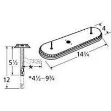 Stainless Steel Oval Single, Off-Center Burner 15301-72401