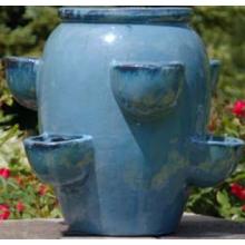 Alfresco Home Sm Strawberry Jar - Rio Blue