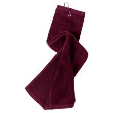 Port Authority Grommeted Tri-Fold Golf Towel - Maroon
