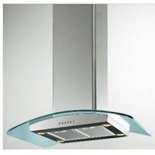 Elitair Island Hood W/ Push Button Controls, 700 Cfm Blower, 36 Inches - Stainless Steel & Tempered Glass