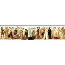 Procession Of Shakespeare Characters Poster Print