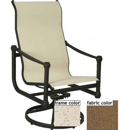 Suncoast Heritage Supreme Swivel Tilt Chair - Pebble Frame And Raku Fabric